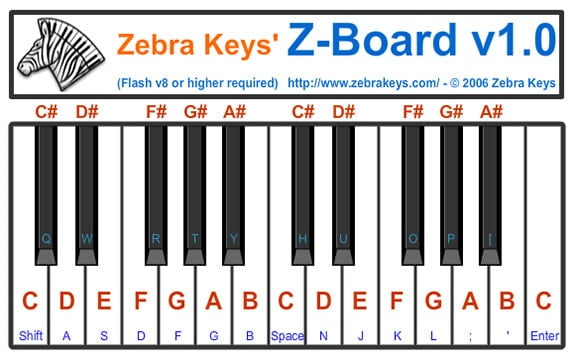 Zebra Keys - Website for Learning Piano