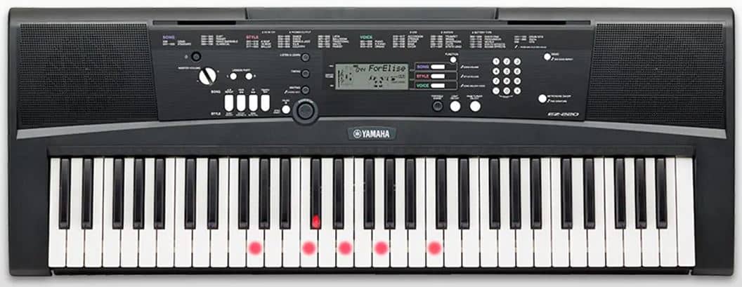 Yamaha Ez 220 61 Key Lighted Portable Keyboard Bjs Wholesale Club